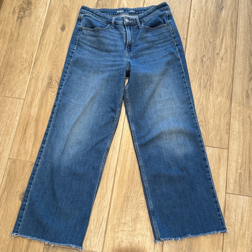 Old Navy Size 8 WOW High-Waisted Wide-Leg Jeans